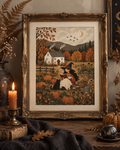 Autumn in the Pumpkin Garden Print